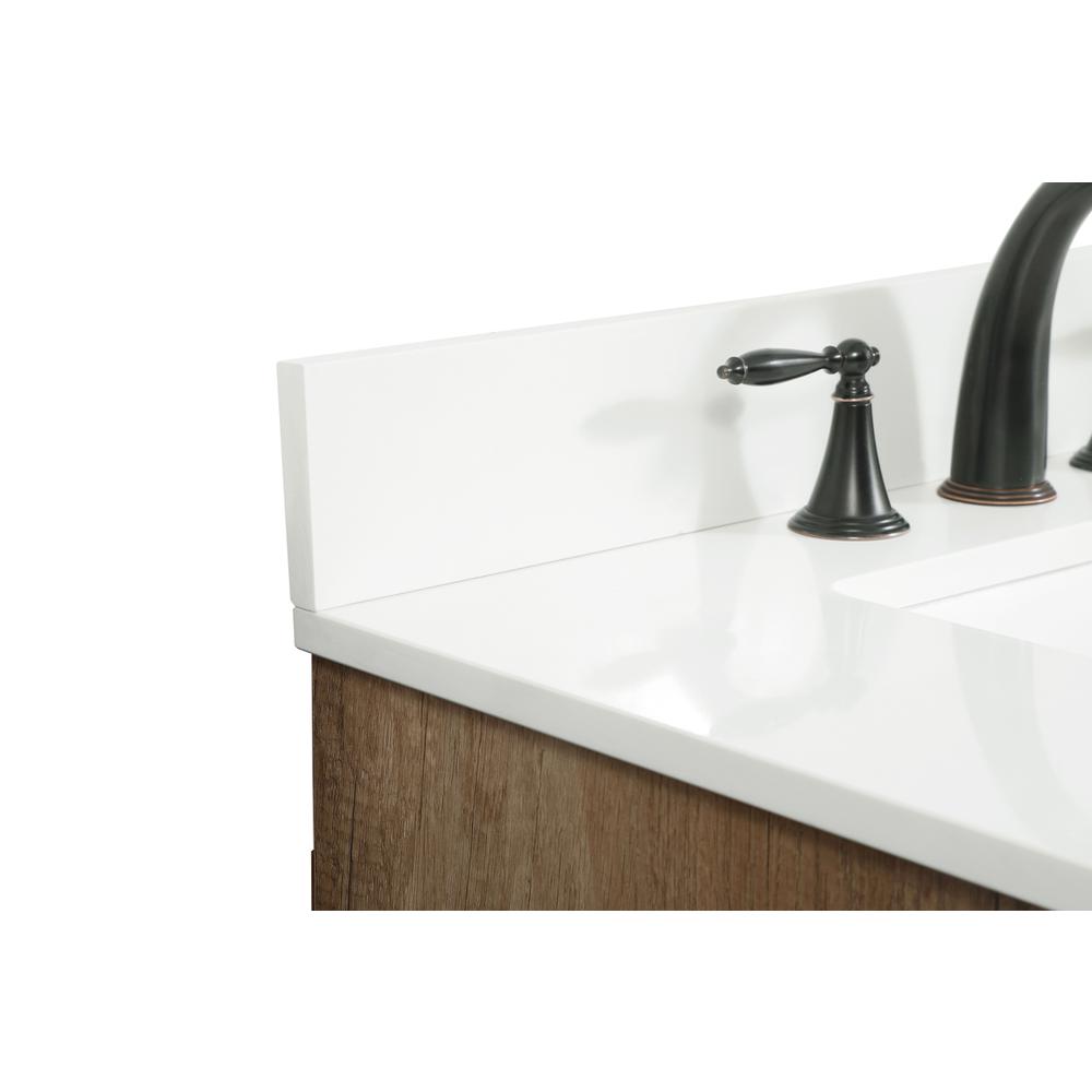 30 inch Single bathroom vanity in natural oak with backsplash. Picture 11