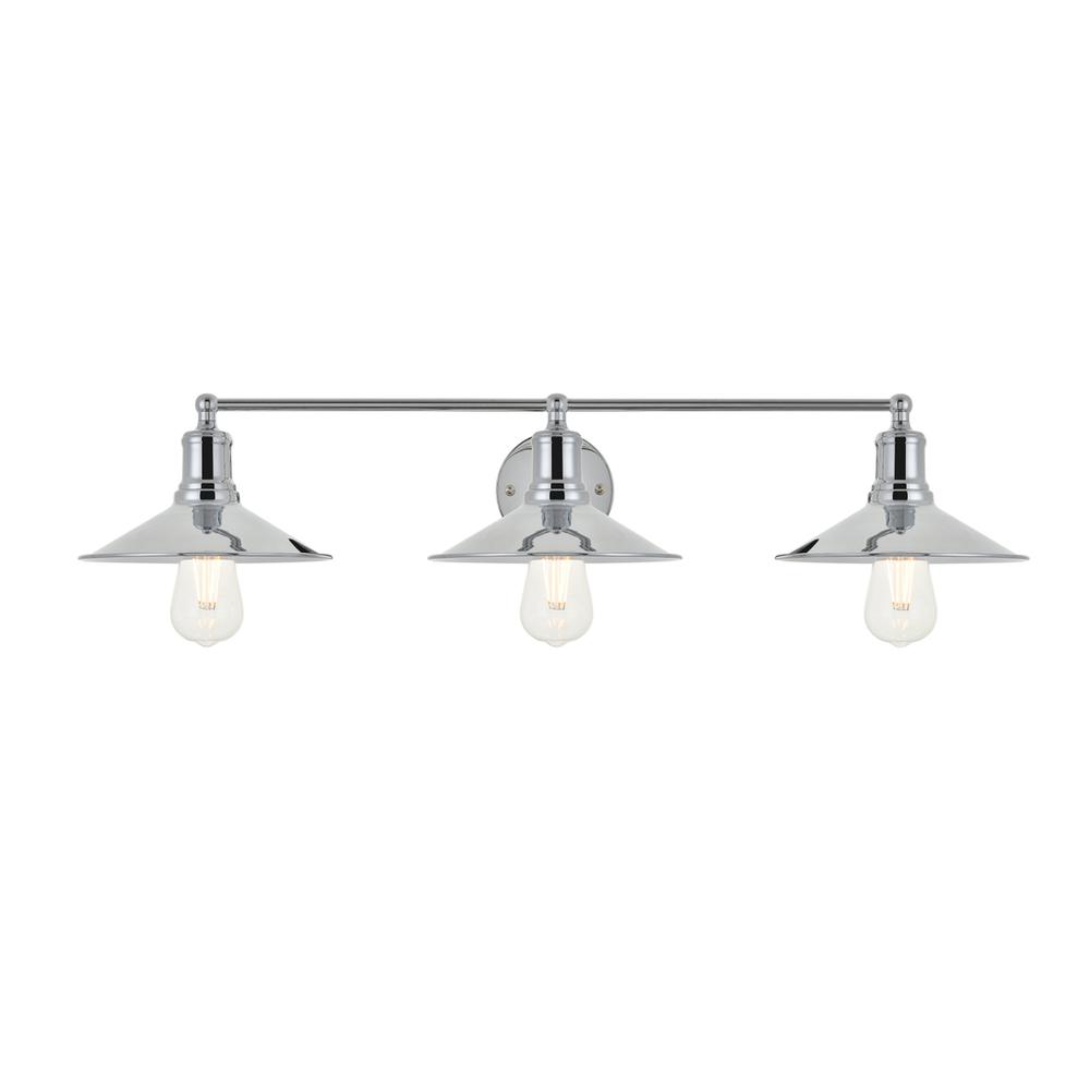 Etude 3 light chrome Wall Sconce. Picture 1