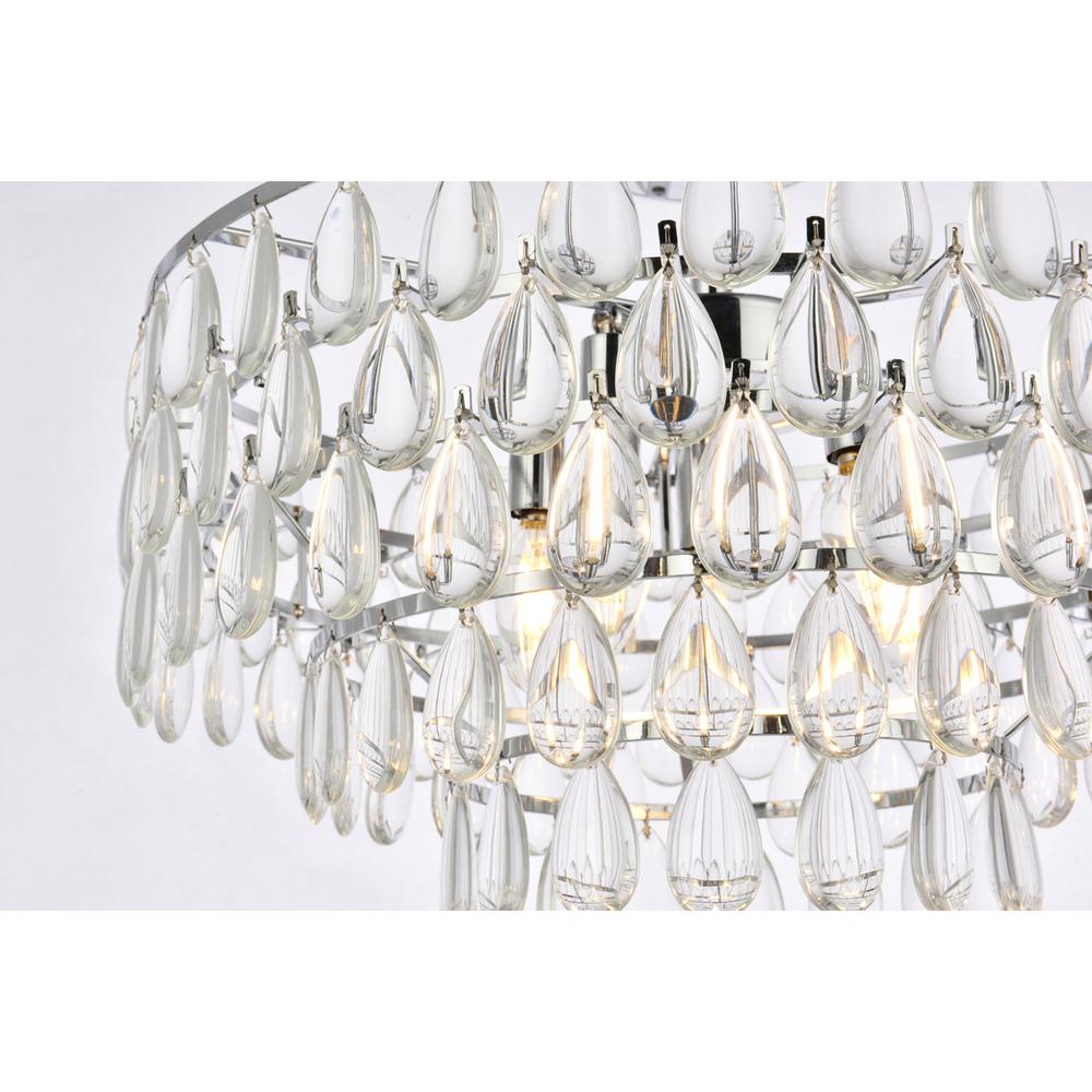 Mila 20 inch flush mount in chrome. Picture 4