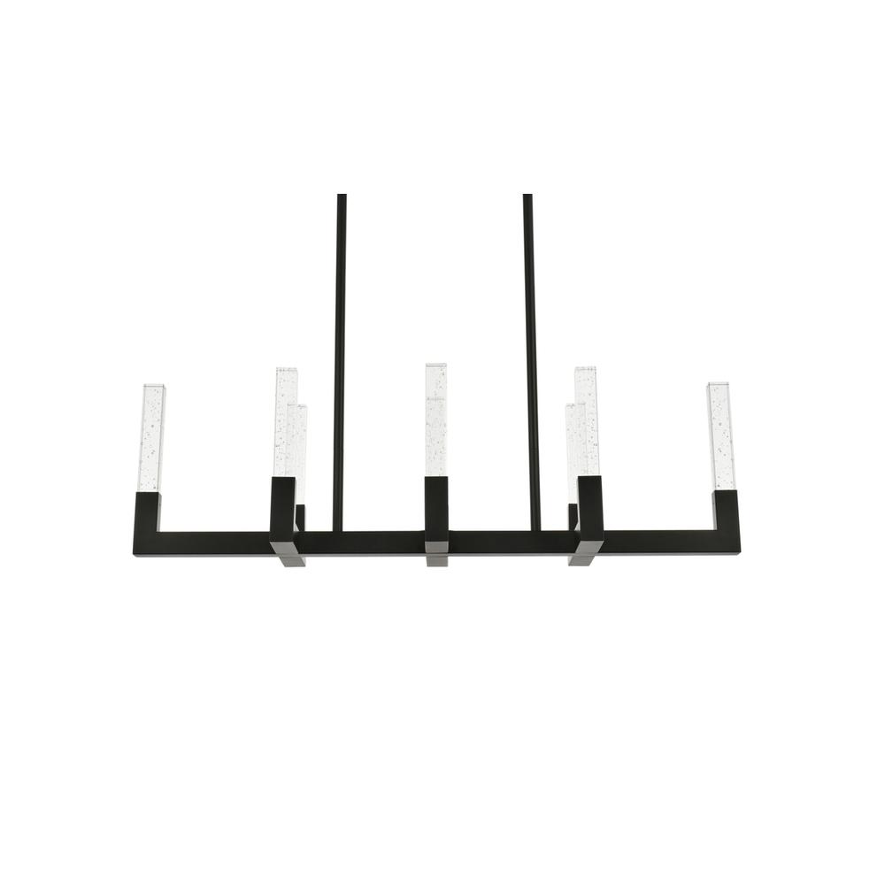 Noemi 42 inch Adjustable LED Pendant in Black. Picture 2
