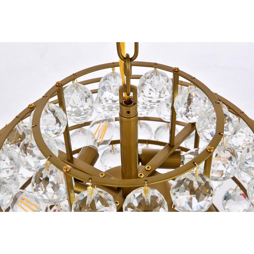 Savannah 18 inch pendant in brass. Picture 5