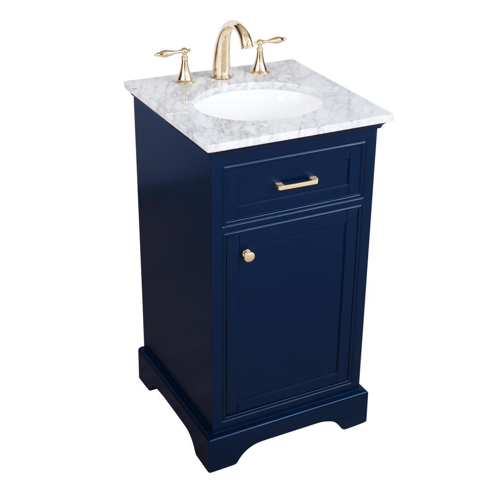 19 inch Single bathroom vanity in Blue. Picture 8