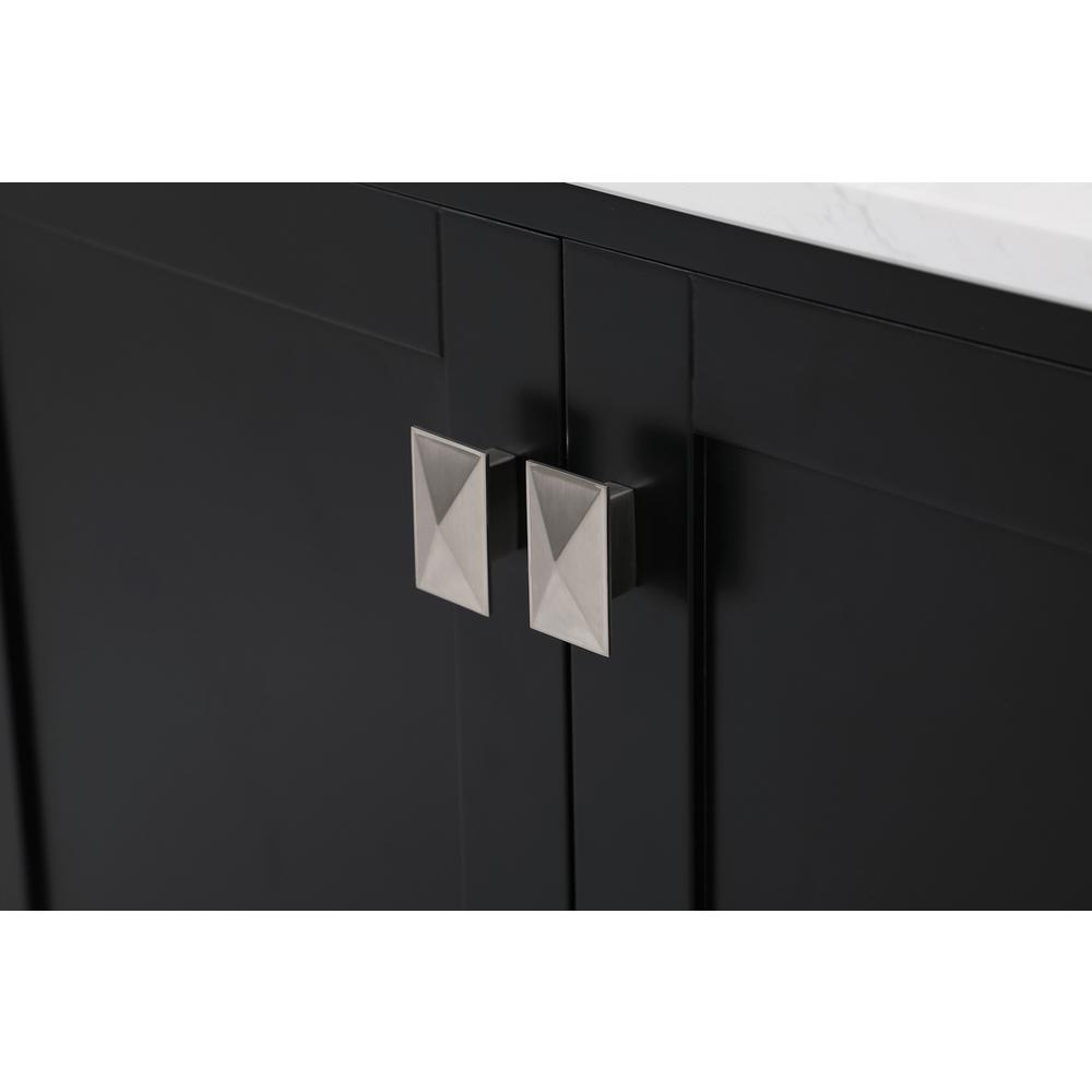 72 inch Double Bathroom Vanity in Black. Picture 12