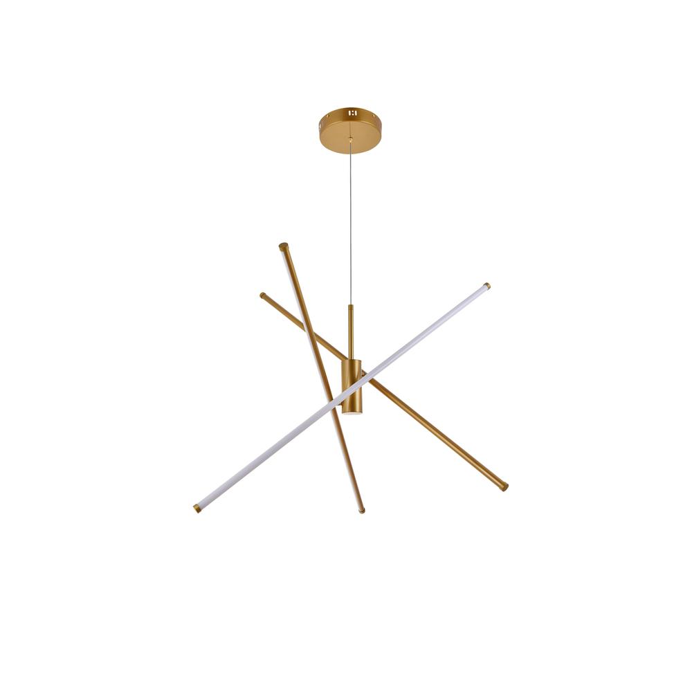 Sonya 3 Light Gold Pendant. Picture 7