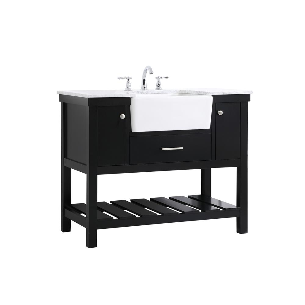 42 inch Single bathroom vanity in black. Picture 7