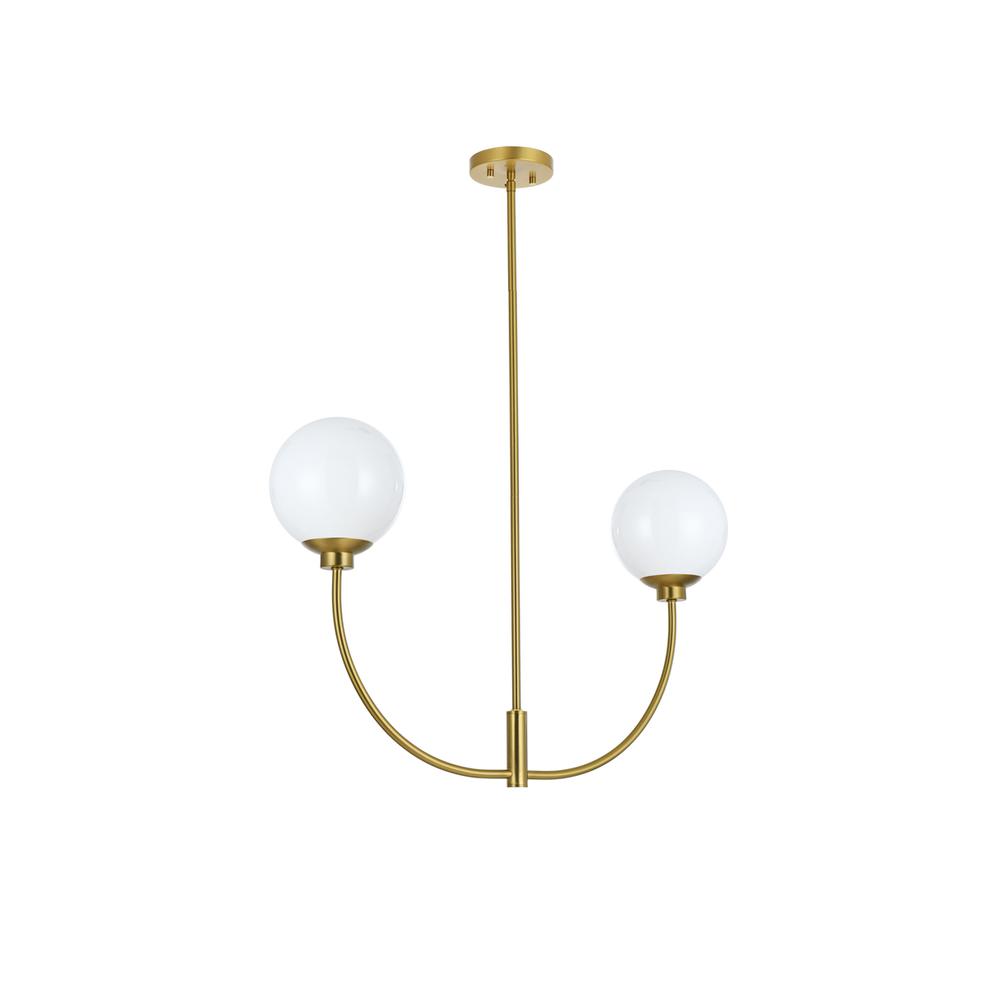 Nyomi 30 inch chandelier in Satin Gold. Picture 6