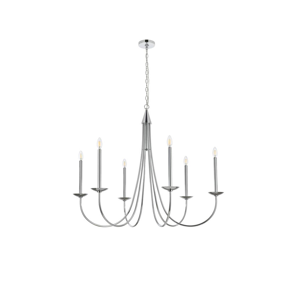 Cohen 42 inch chandelier in Chrome. Picture 6