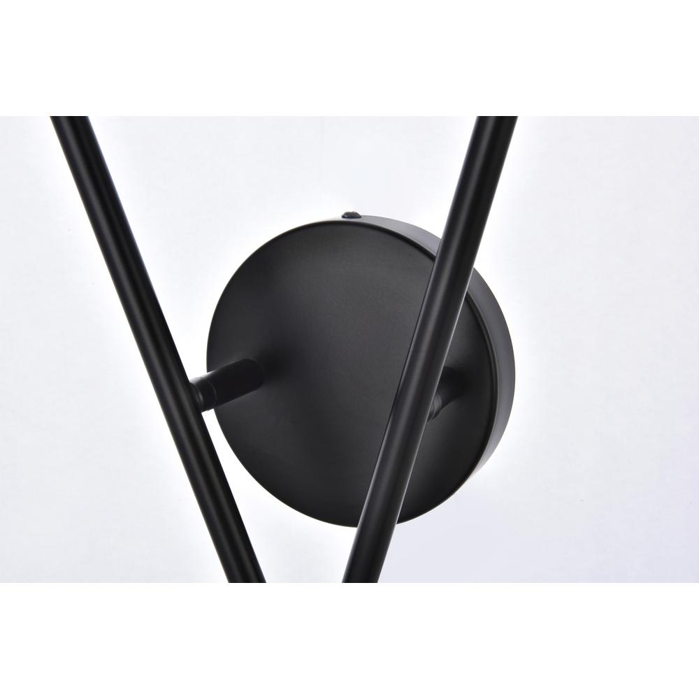 Armin 2 lights wall sconce in black. Picture 3