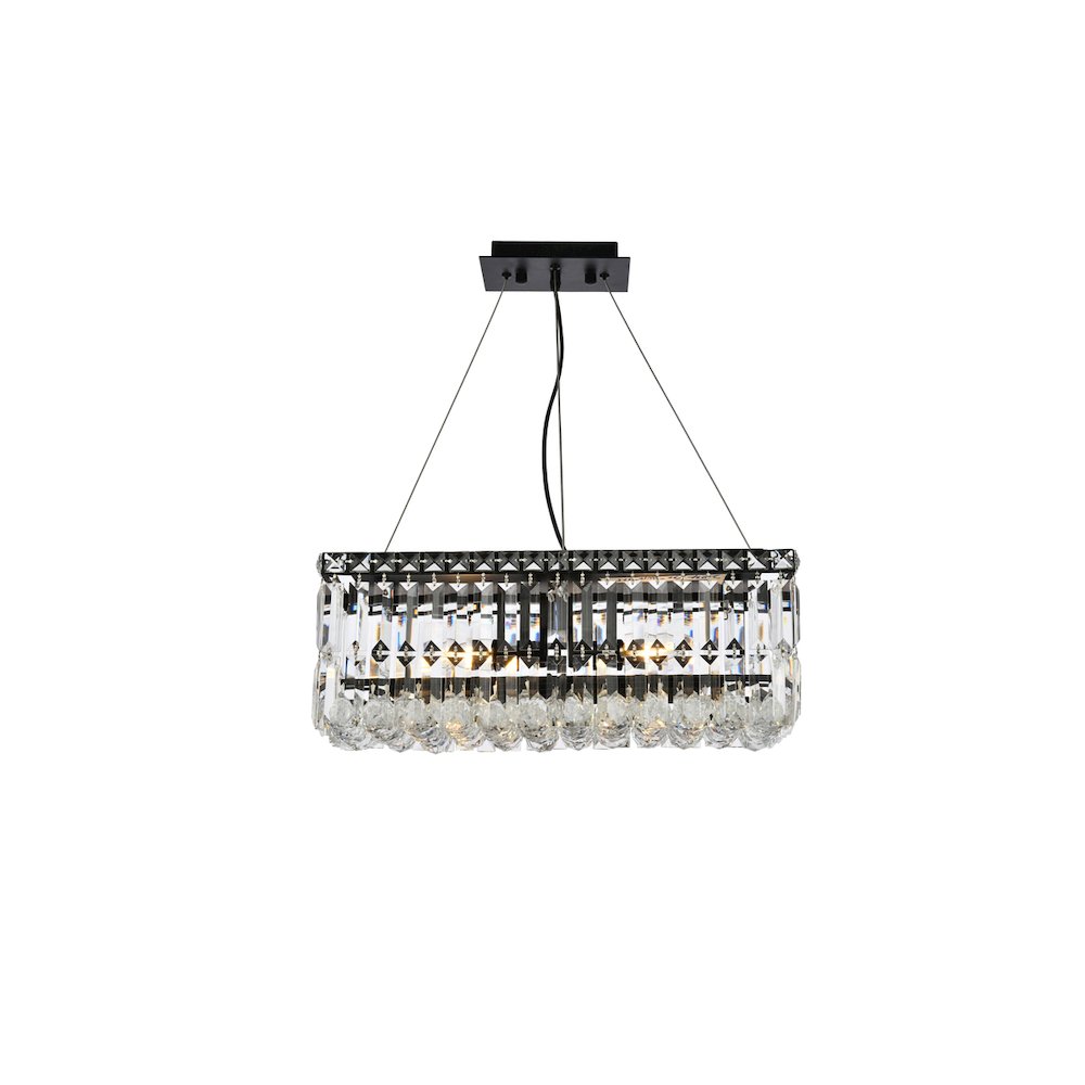 Maxime 20 Inch Black Chandelier. Picture 1