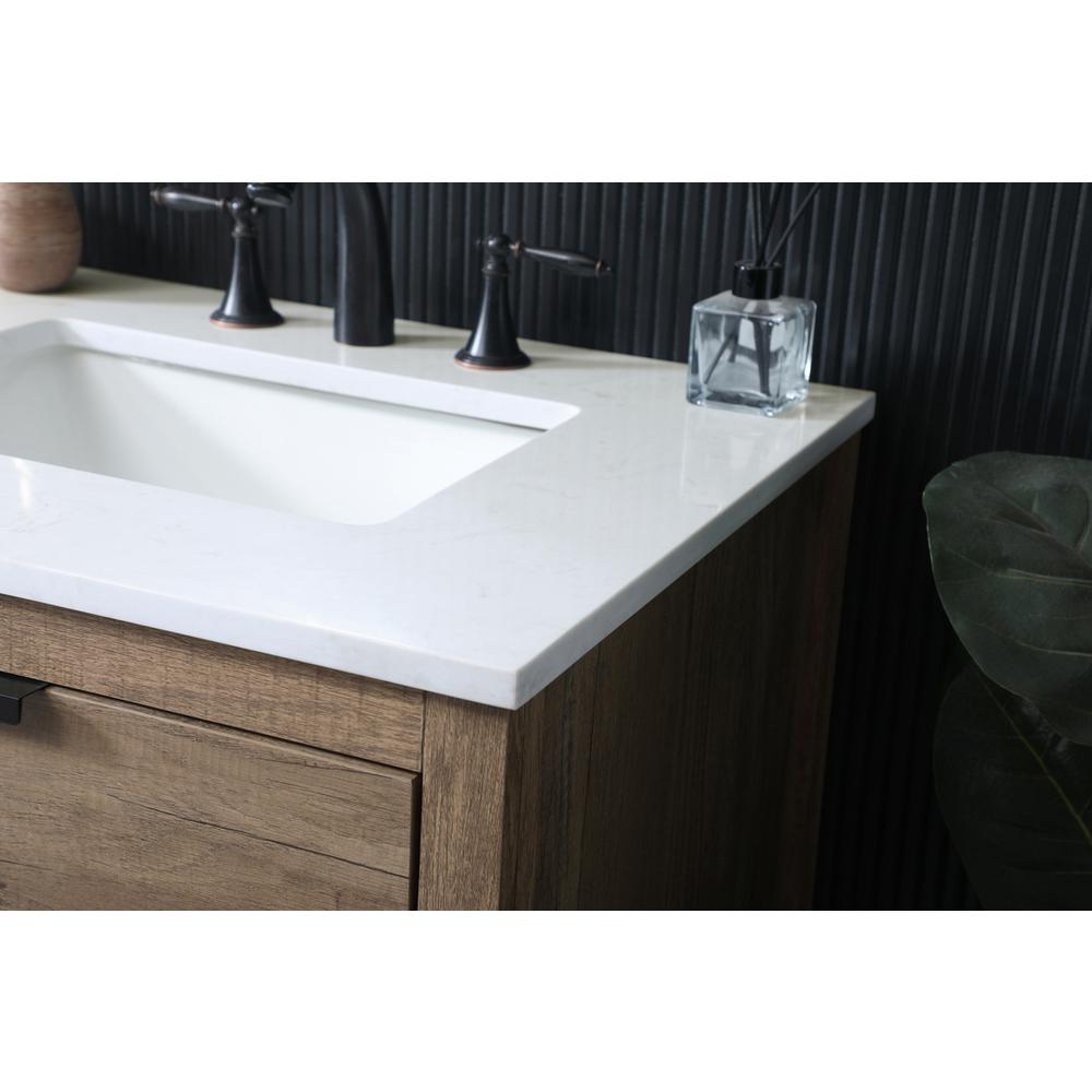 60 Inch Double Bathroom Vanity In Natural Oak. Picture 5
