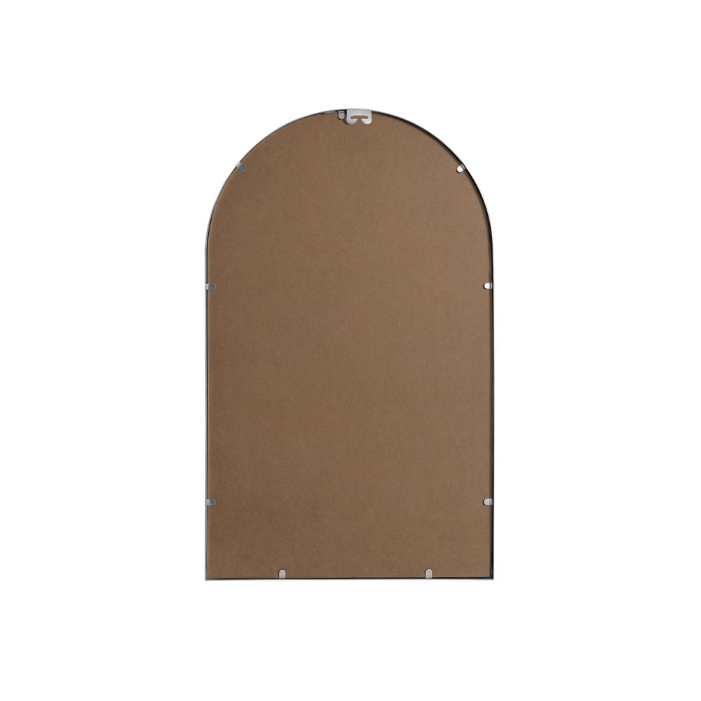 Metal Frame Arch Mirror 22x36 Inch in Silver. Picture 8