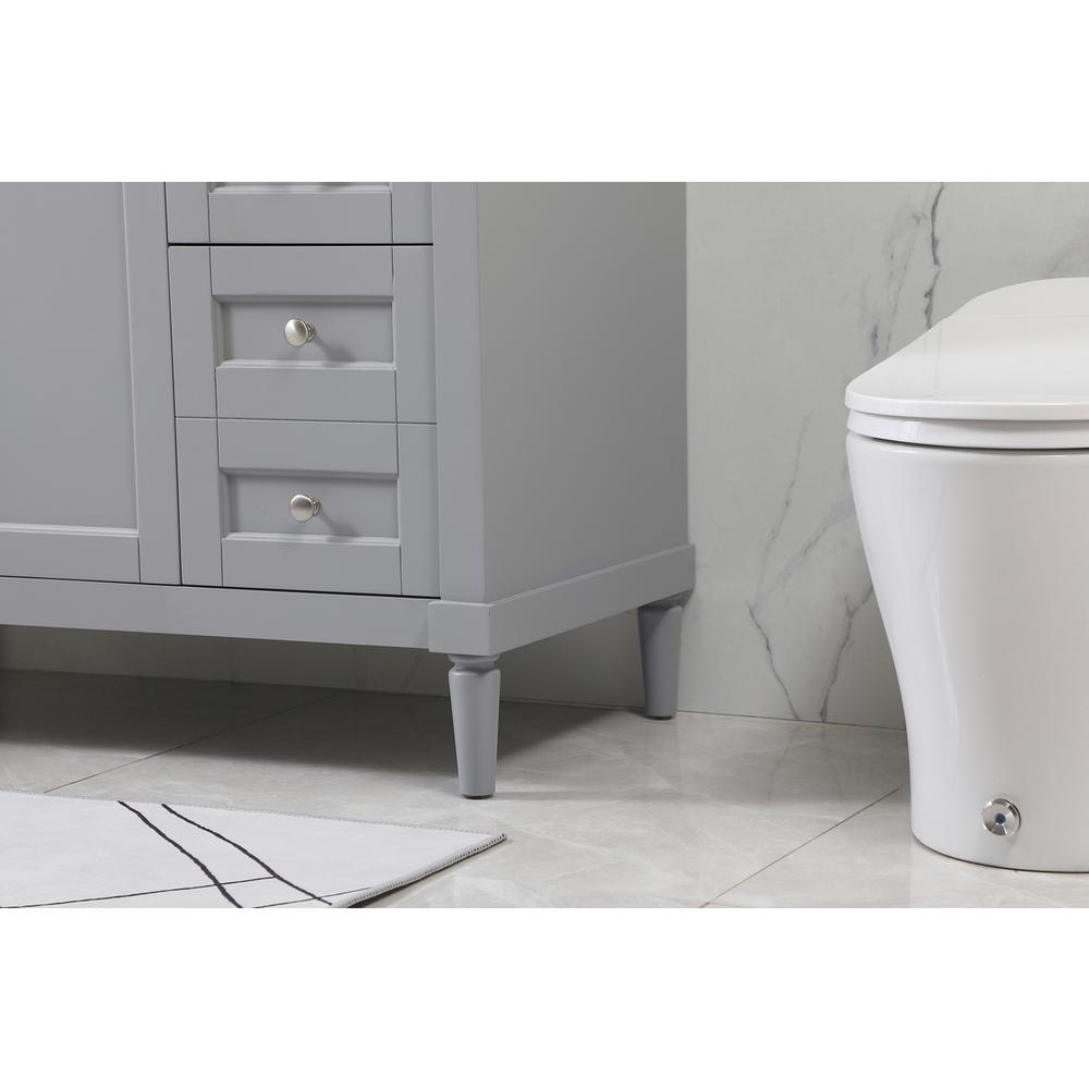 42 inch Single bathroom vanity in grey. Picture 6