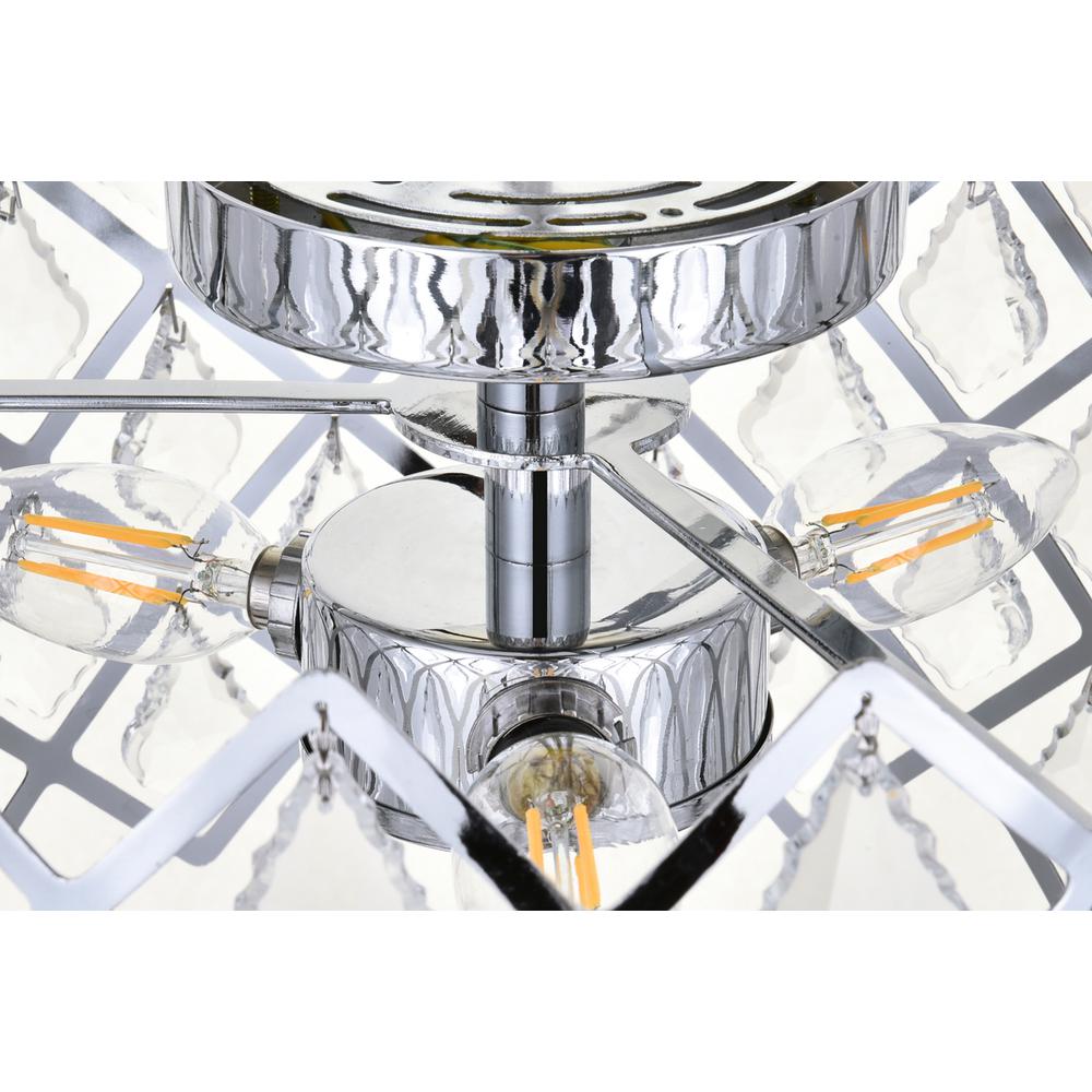 Lyla 13 inch flush mount in chrome. Picture 5