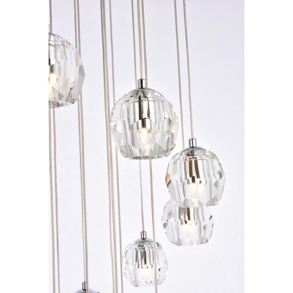 Eren 18 lights Chrome pendant. Picture 5
