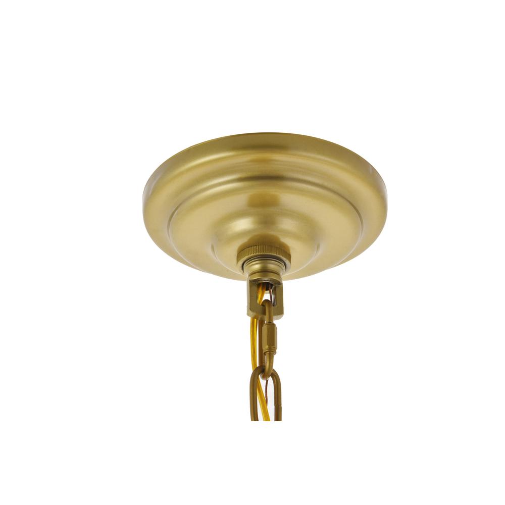 Kora 3 light Brass Pendant. Picture 11