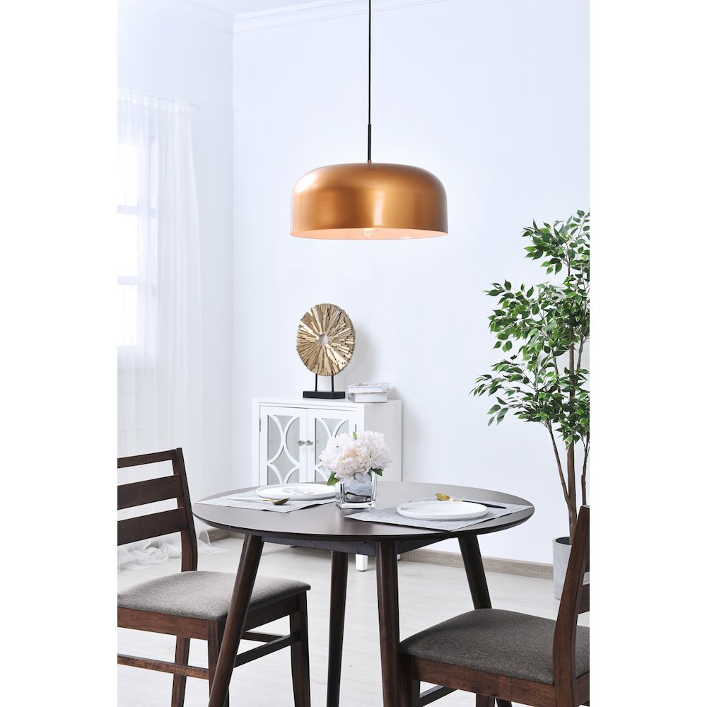 Etude 1 Light Satin Gold Pendant. Picture 2