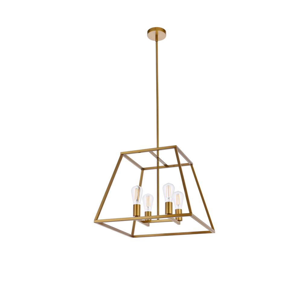 Declan 20 inch pendant in brass. Picture 6