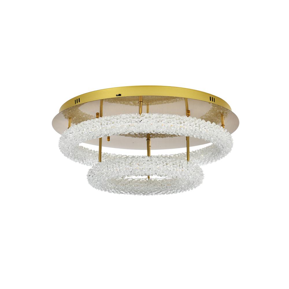 Bowen 26 inch Adjustable LED Flush Mount in Satin Gold. Picture 7