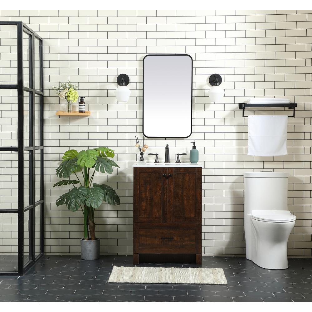 24 inch Single bathroom vanity in expresso. Picture 4