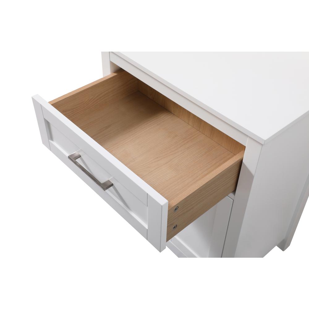 24 Inch Wide Bathroom Storage Freestanding Cabinet In White. Picture 6