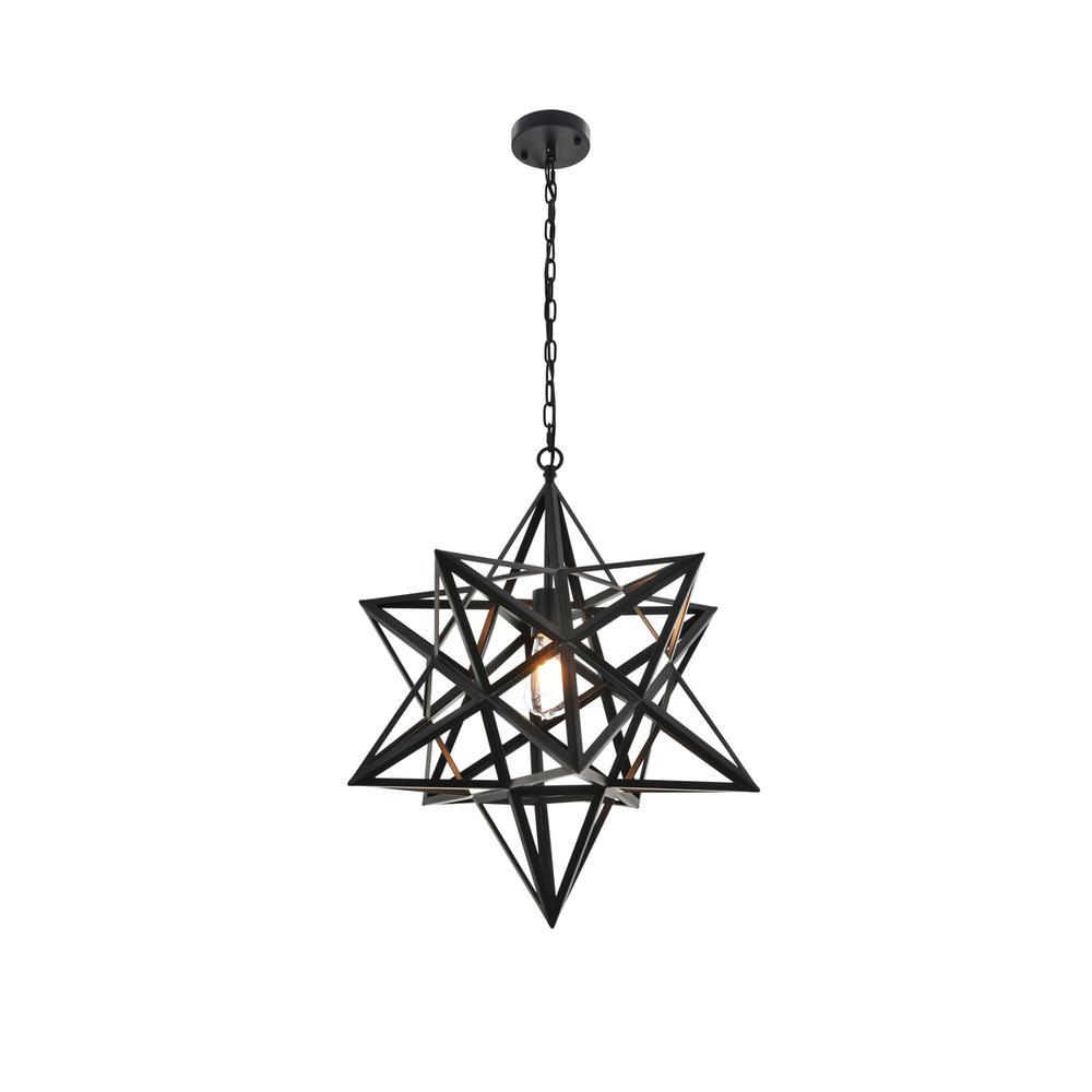Nocturne 1 light black Pendant. Picture 3