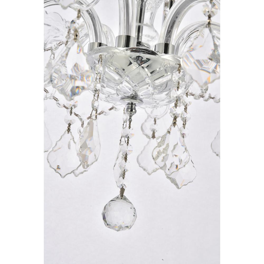 Verona 6 light Chrome Chandelier Clear Royal Cut Crystal. Picture 3