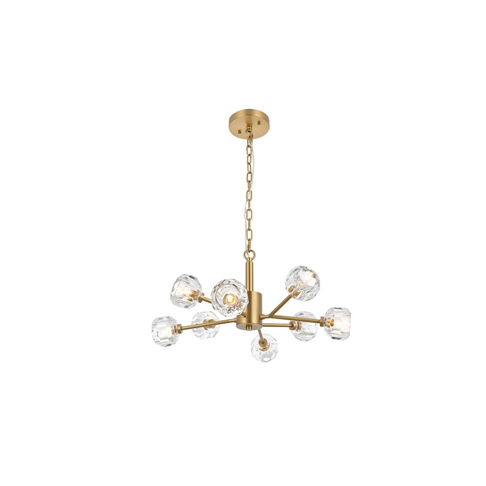 Graham 8 Light Pendant in Gold. Picture 1