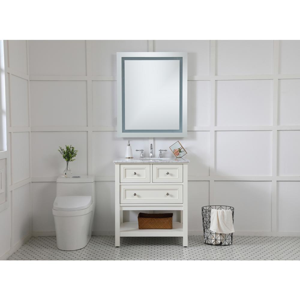 Hardwired LED Mirror W30 x H36 Dimmable 5000K. Picture 6