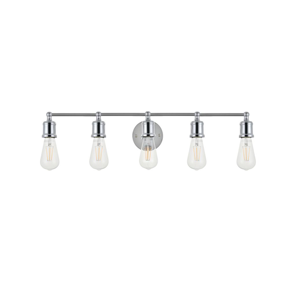 Serif 5 light chrome Wall Sconce. Picture 7