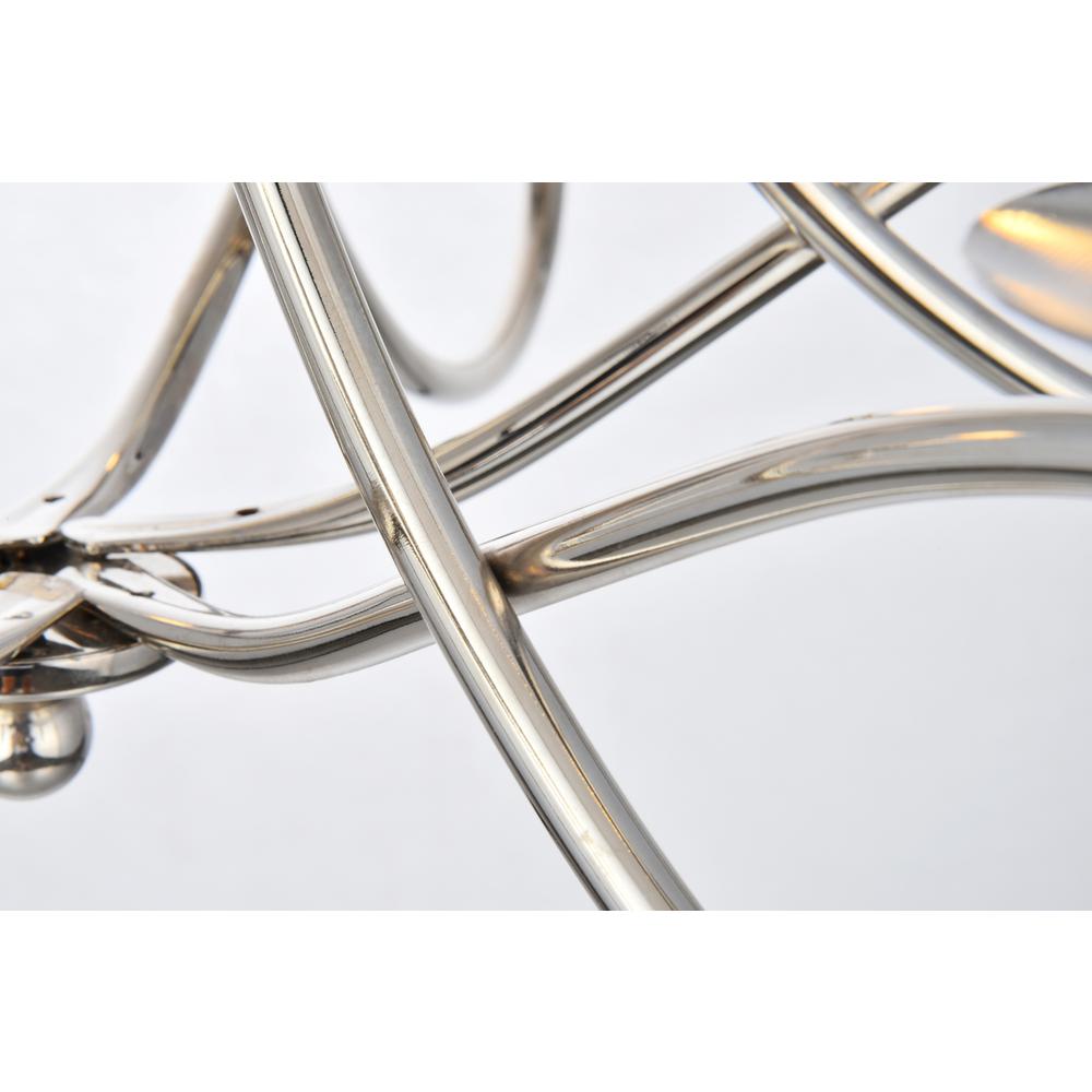 Lyndon 6 light polished Nickel Pendant. Picture 4