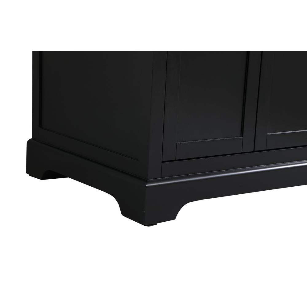 36 inch Single bathroom vanity in black with backsplash. Picture 13