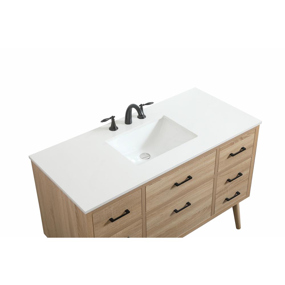 48 inch Single bathroom vanity in mango wood. Picture 10
