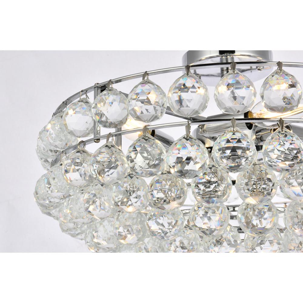 Savannah 20 inch flush mount in chrome. Picture 4