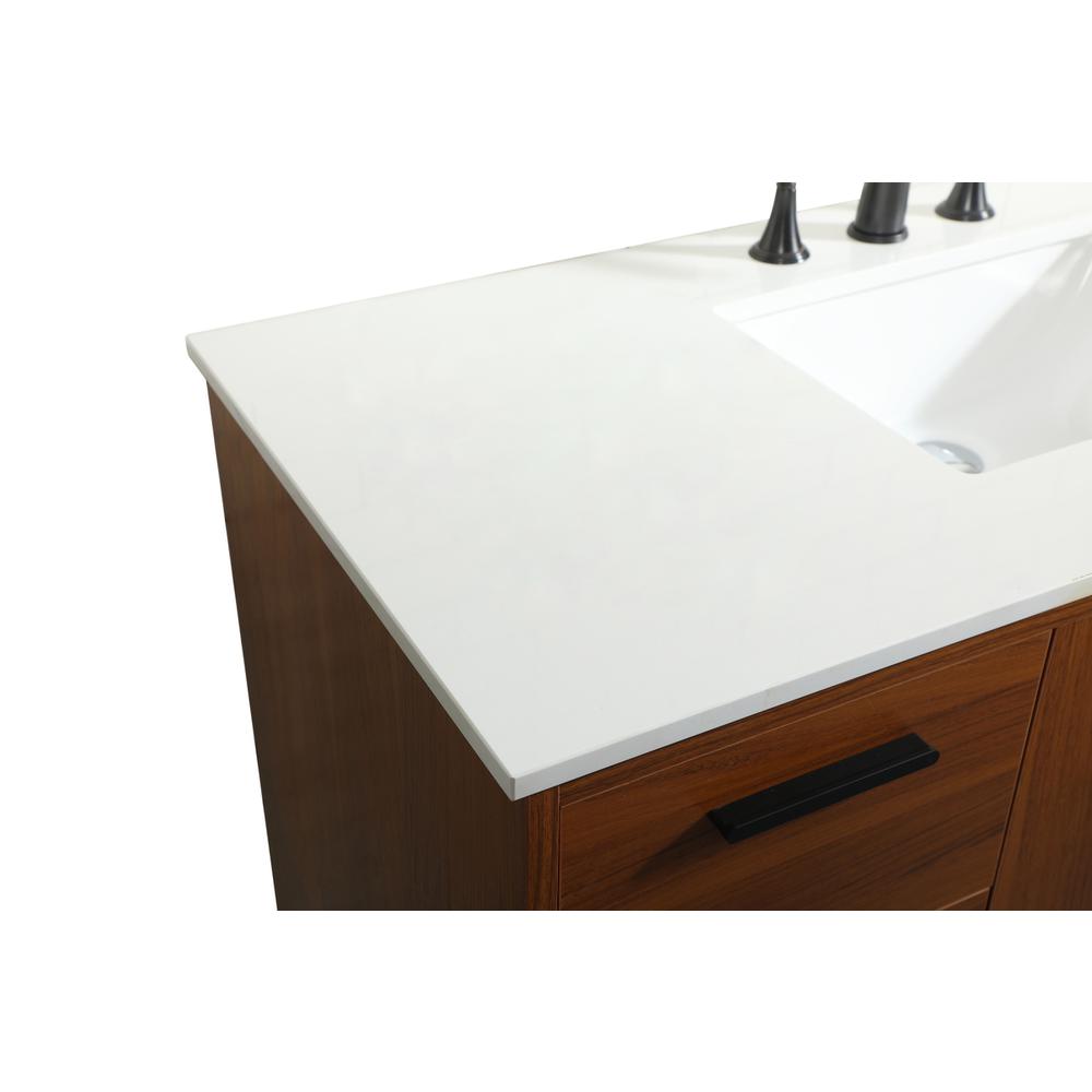48 inch bathroom vanity in Teak. Picture 11
