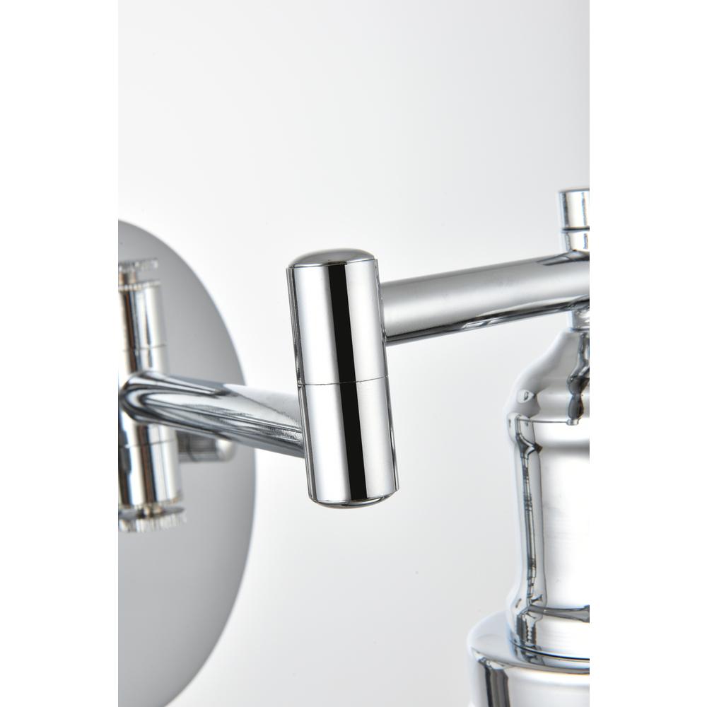 Judson 1 light Chrome swing arm wall sconce. Picture 6