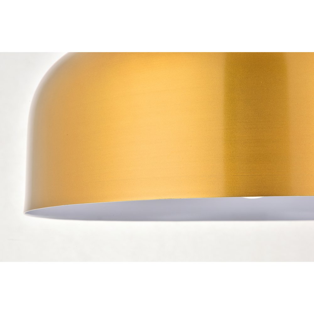 Etude 1 Light Satin Gold And Black Pendant. Picture 10