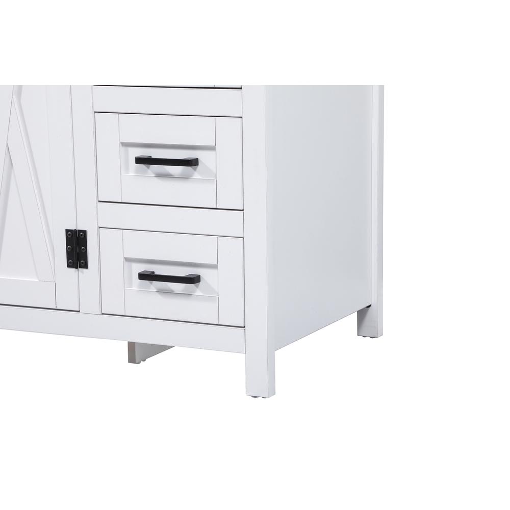 48 inch Single bathroom vanity in white with backsplash. Picture 13