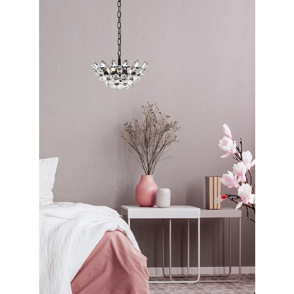 Emilia 14 inch pendant in black. Picture 8