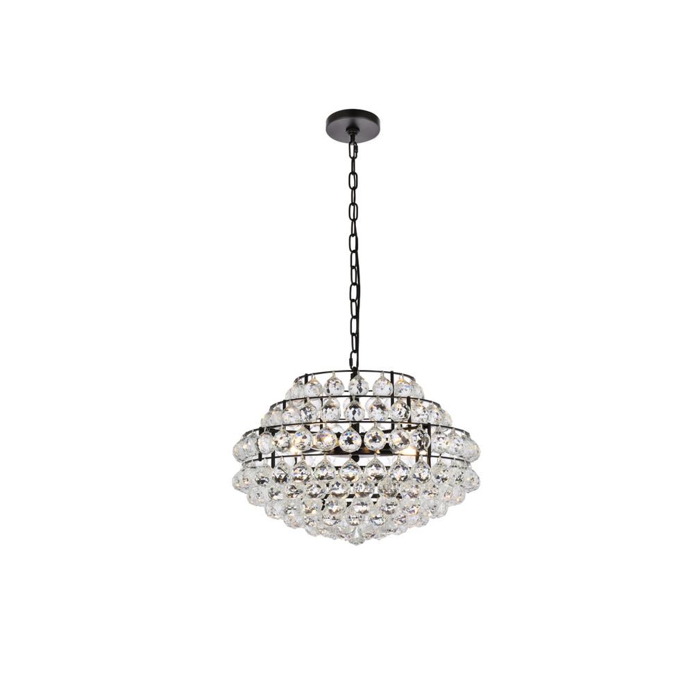 Savannah 20 inch pendant in black. Picture 1