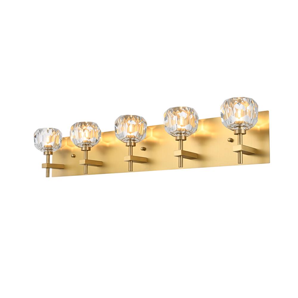 Graham 5 Light Wall Sconce in Gold. Picture 2