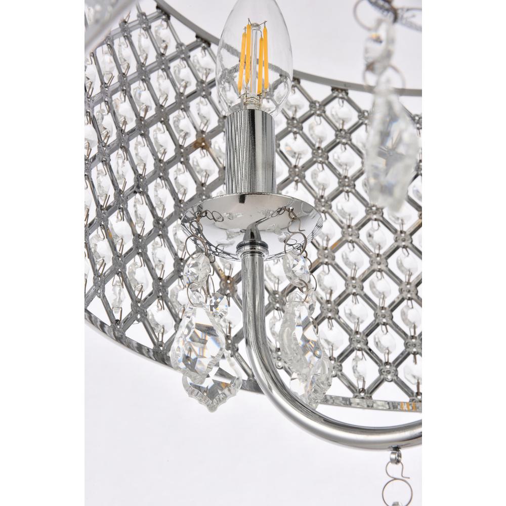 Elise 17 inch flush mount in chrome. Picture 6
