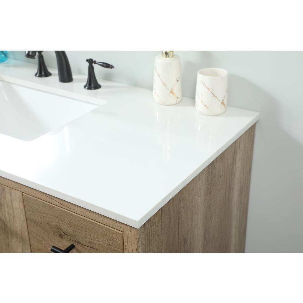 48 inch Single bathroom vanity in natural oak. Picture 8