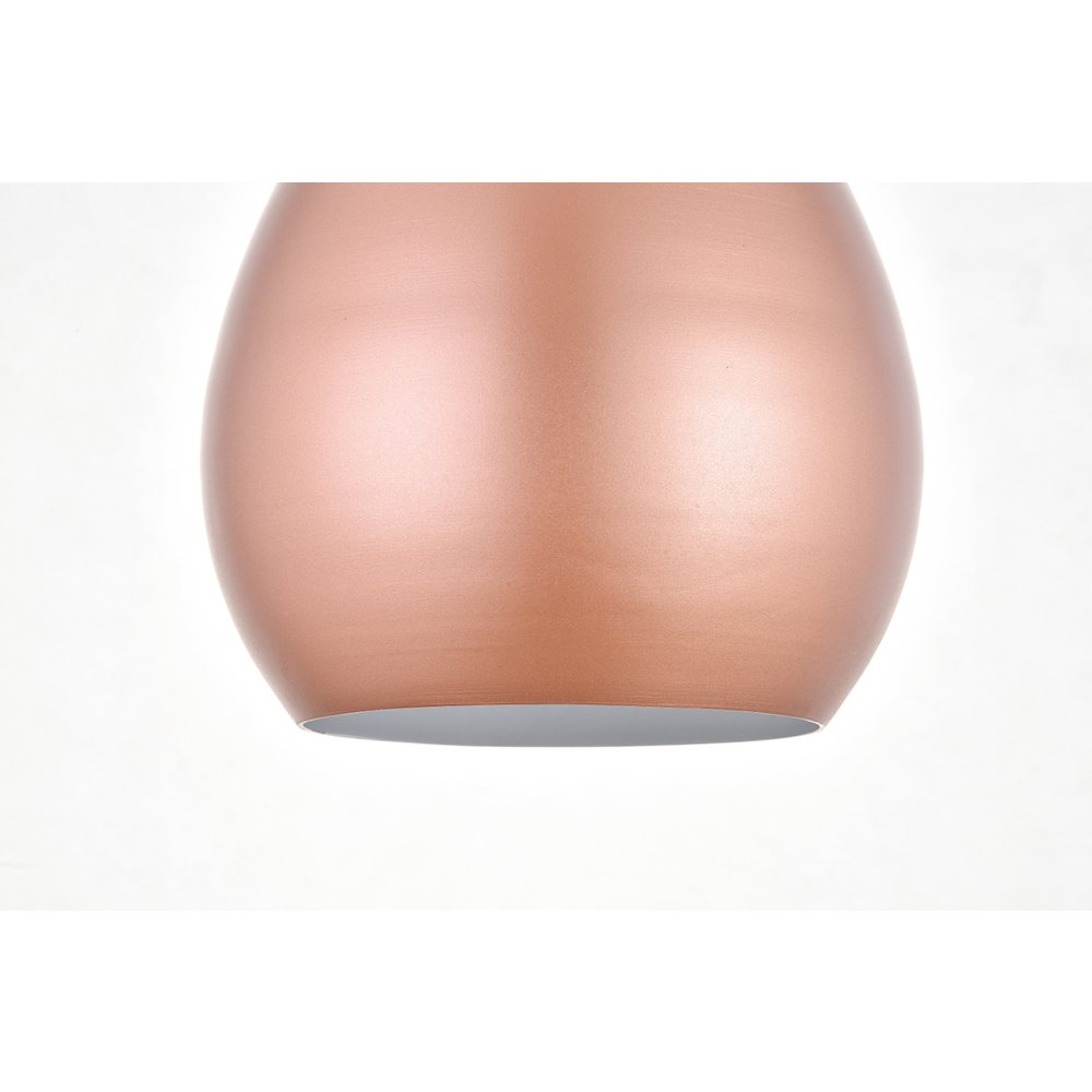 Nora 1 Light Honey Gold Pendant. Picture 4