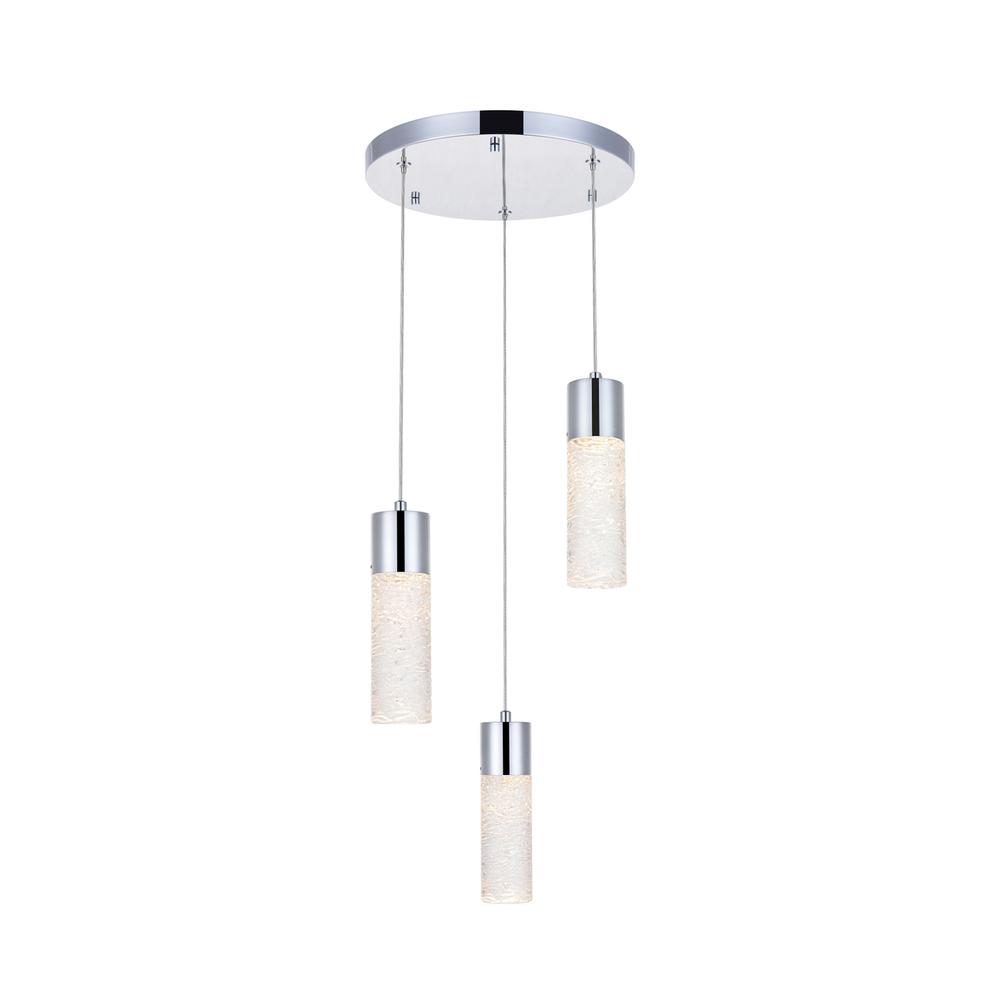 Constellation 3 light Chrome LED Pendant. Picture 7