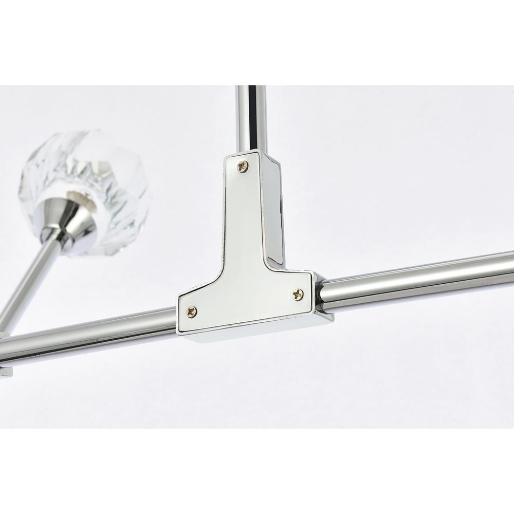 Zayne 8 Light Pendant in Chrome. Picture 4