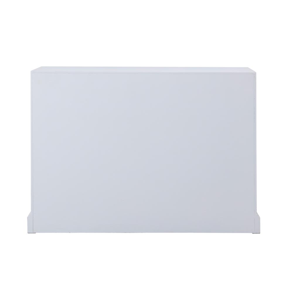48 in. mirrored six drawer cabinet in white. Picture 9