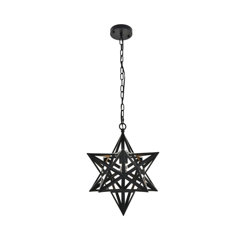 Nocturne 1 light black Pendant. Picture 7