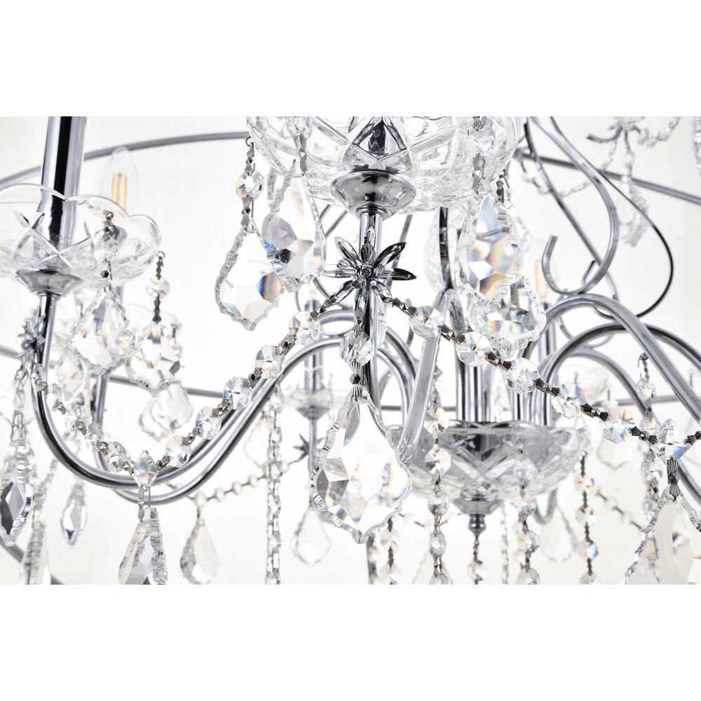 Cordelia 8 Light Chrome Crystal Pendant. Picture 4