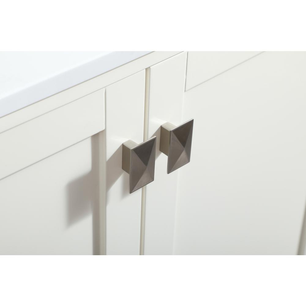 60 inch Single bathroom vanity in white. Picture 12