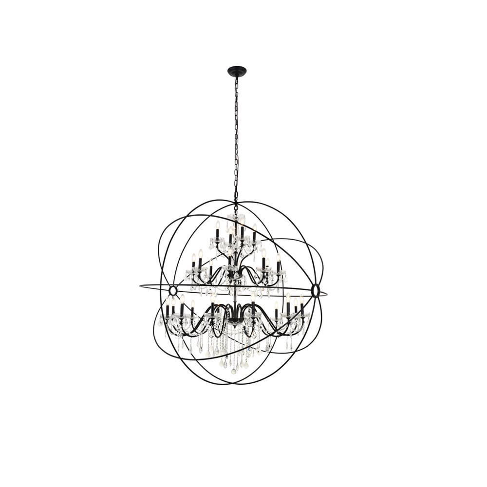 Cordelia 24 Light black Crystal Pendant. Picture 2